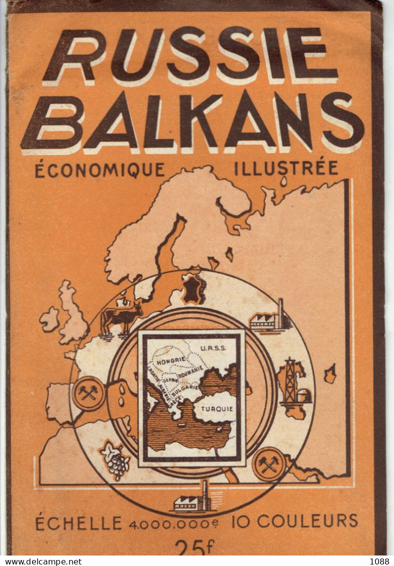 Carte Routière   RUSSIE BALKANS - Cartes Routières