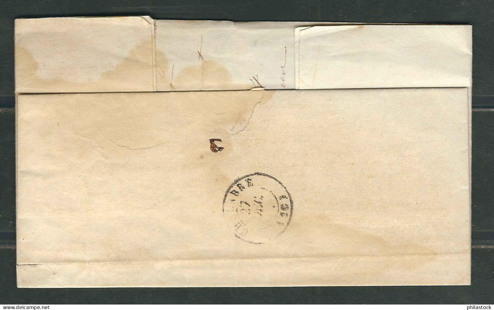 FRANCE 1852 Marque Postale Taxée De Lavelanet Pour Chalabre - 1852 Louis-Napoléon