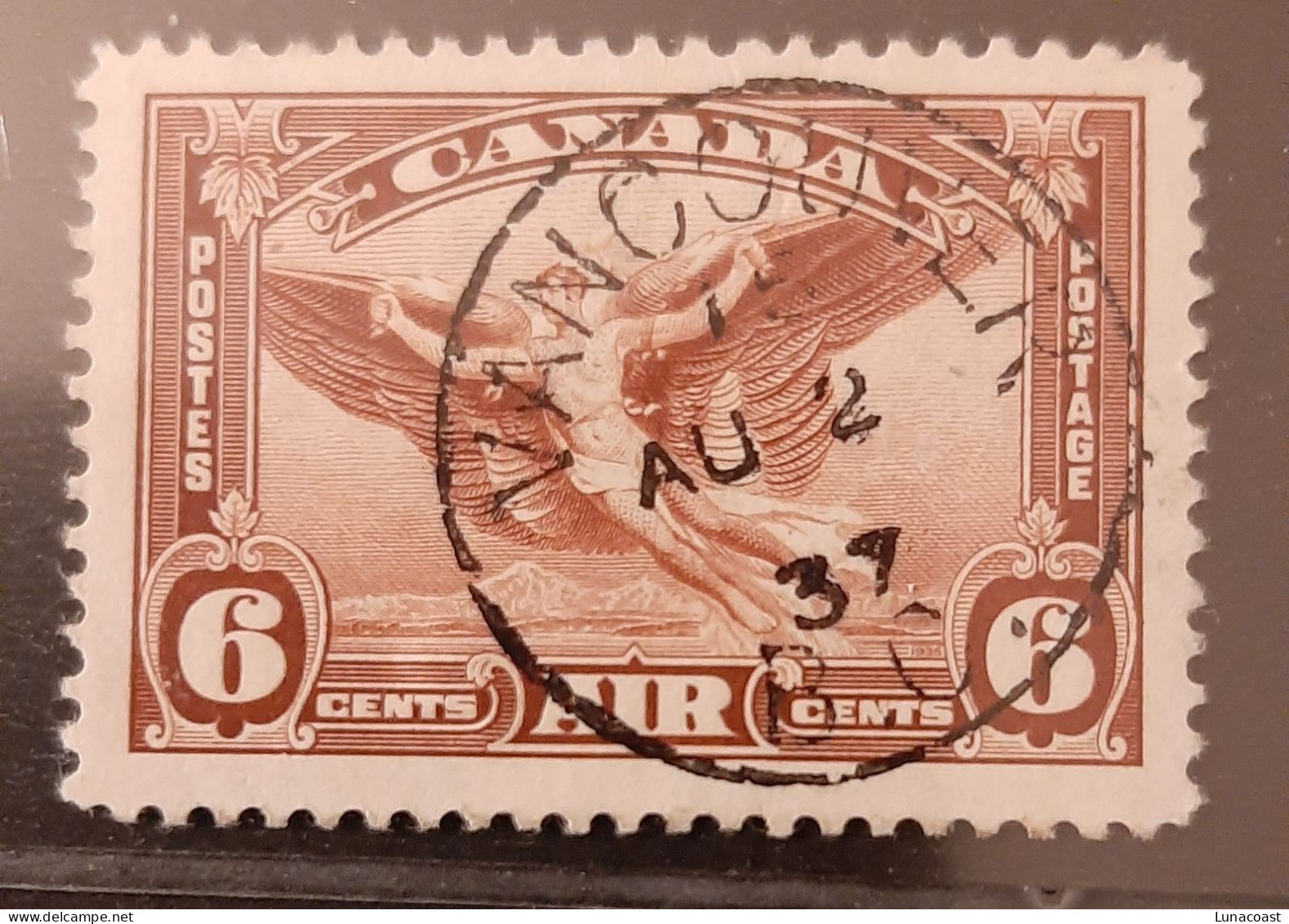 Canada 1935 USED  Sc C5,   Air Mail, Daedalus - Oblitérés