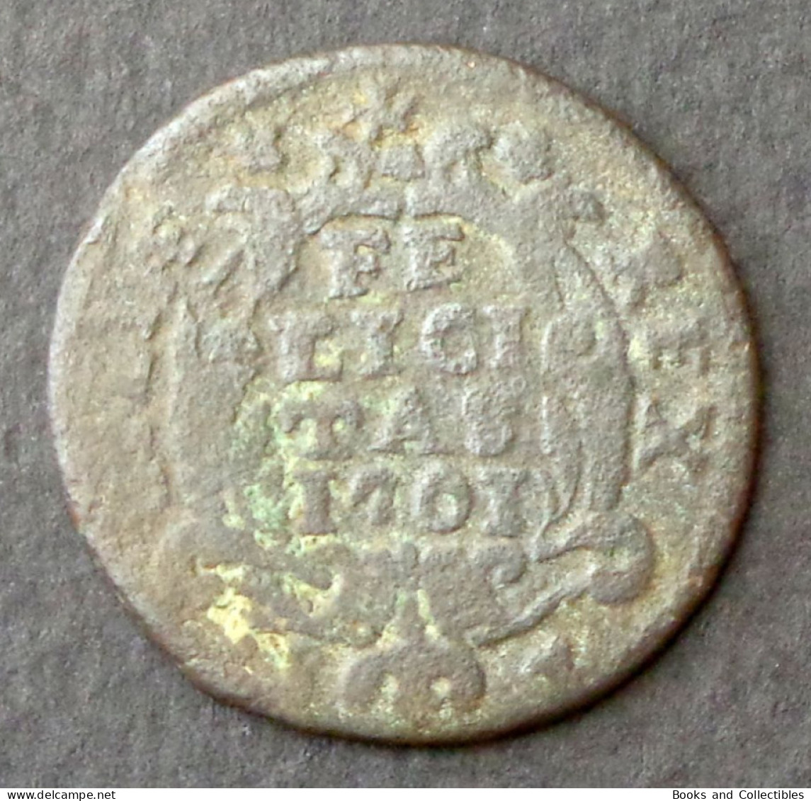 Italian States, KINGDOM OF SICILY - 1 Grano 1701 - Filippo V - Diameter: 24 Mm * Ref. 0027 - Sicilië