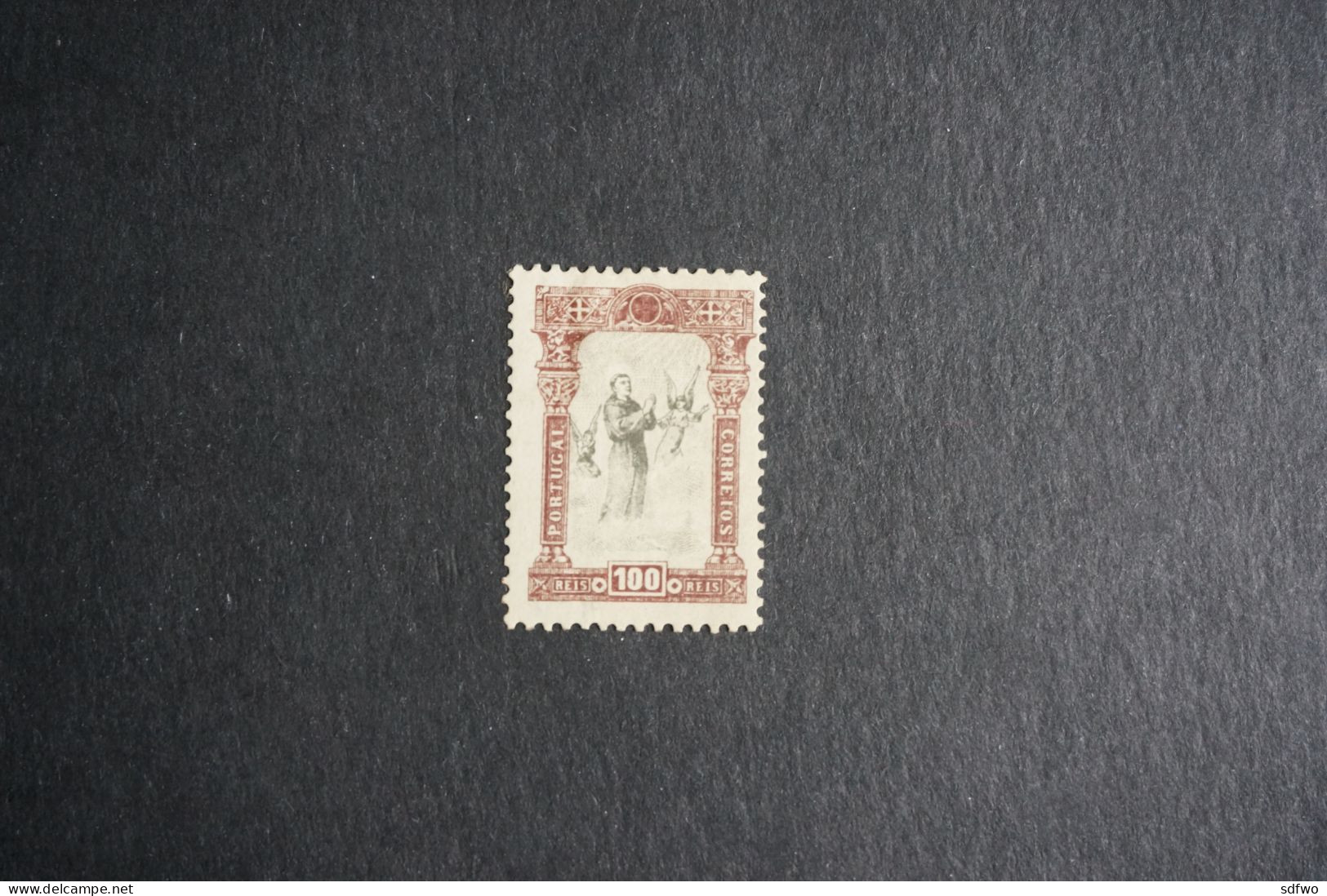 (T1) Portugal - 1895 St. Anthony 100 R - MH - Used Stamps