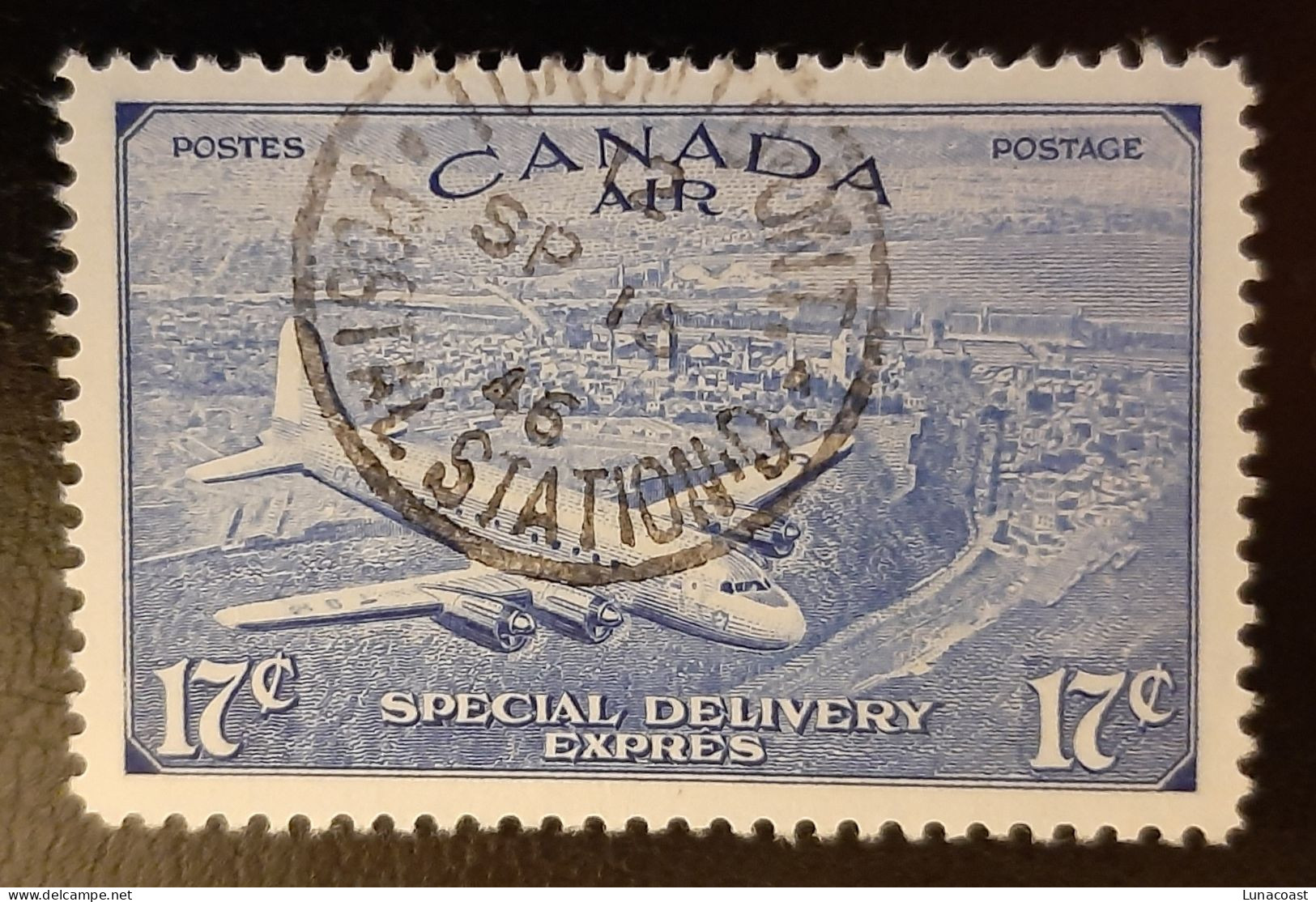 Canada 1946 USED  Sc CE3,   Air Mail, With ^ - Gebruikt