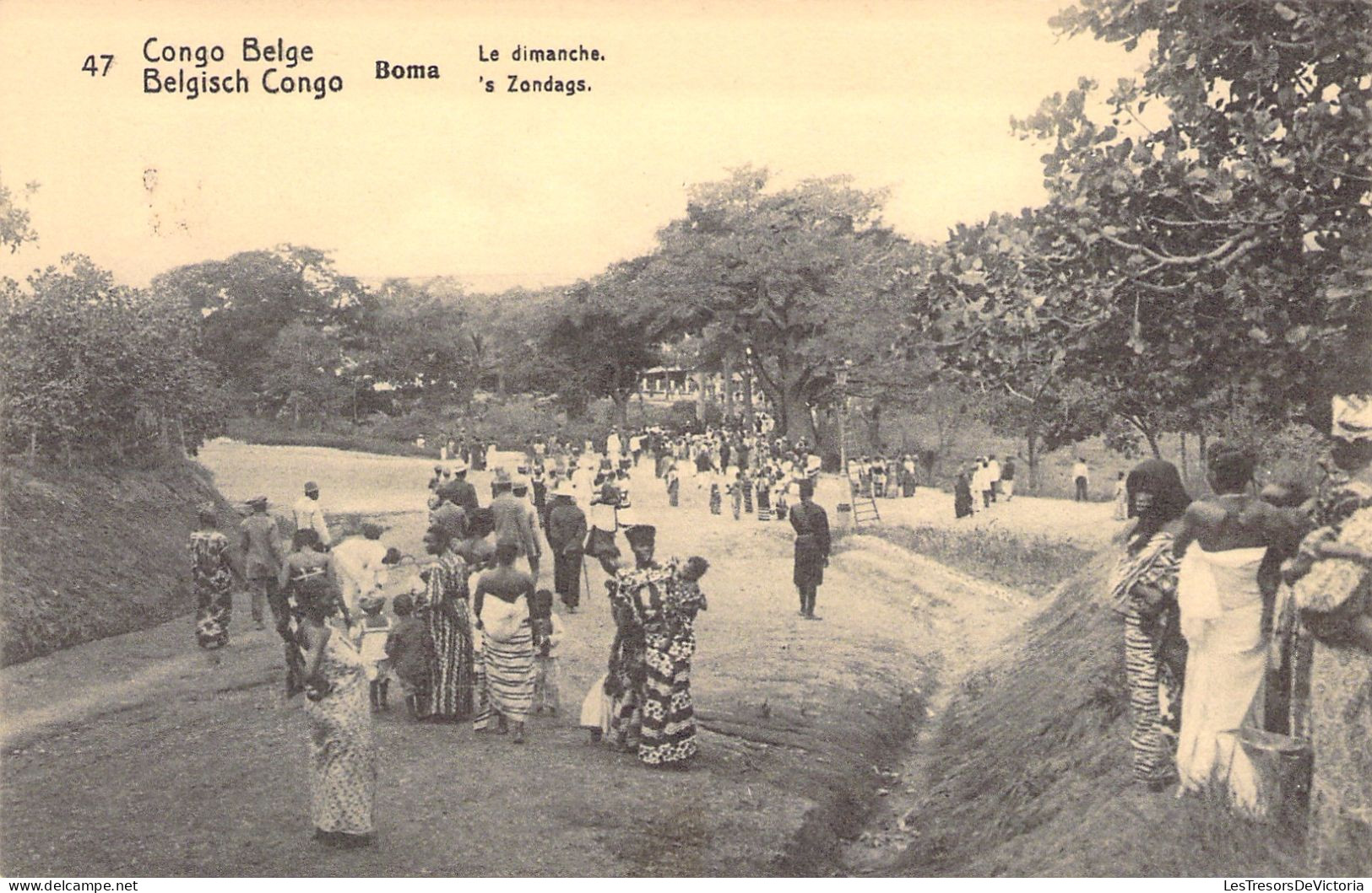 Congo Belge - Boma Le Dimanche -  Entier Postal 10c Rouge + Surcharge 15 - Carte Postale Ancienne - Congo Belga