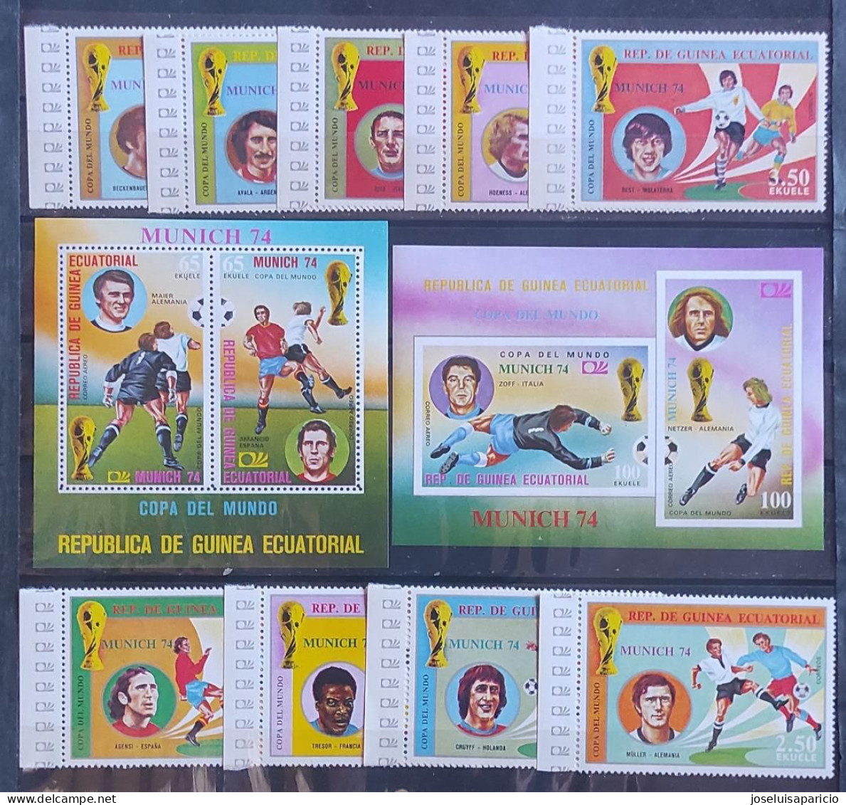 COPA DEL MUNDO DE FUTBOL- MUNICH 74- HOMENAJE A LOS JUGADORES CÉLEBRES MNH** - 1974 – Westdeutschland