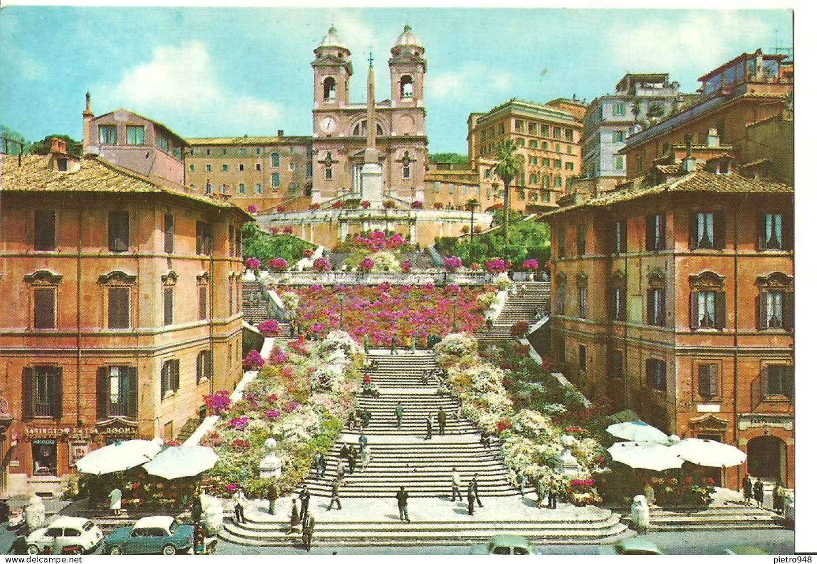 Roma (Lazio) Piazza Di Spagna E Trinità Dei Monti, Spain's Square And Church Of The Trinità Dei Monti - Orte & Plätze