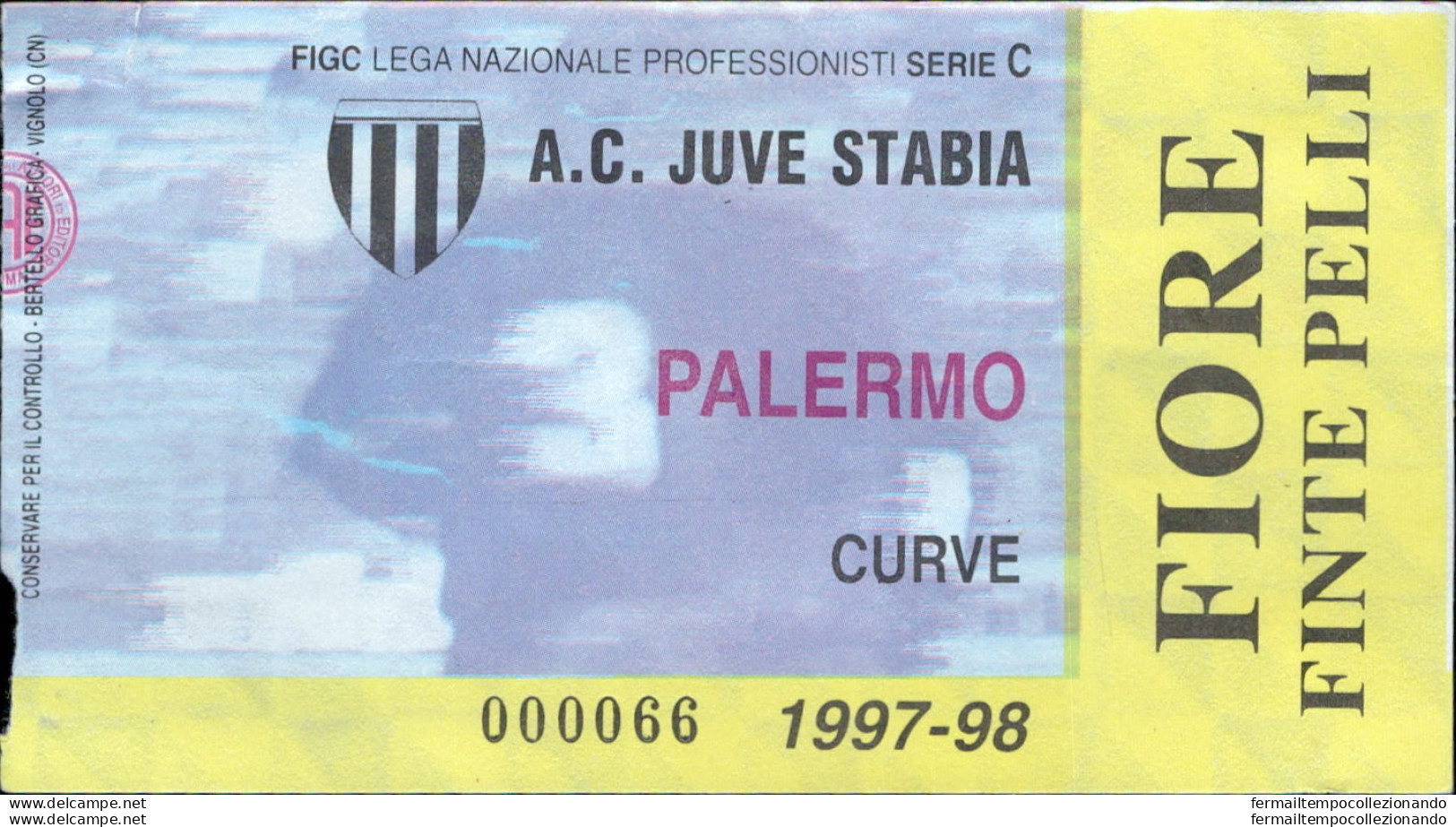 Bl159  Biglietto Calcio Ticket   Juve Stabia - Palermo - Biglietti D'ingresso
