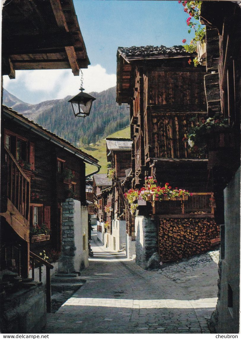 SUISSE .GRIMENTZ. CPSM. RUE DU VILLAGE . ANNEE 1970 + TEXTE - Grimentz