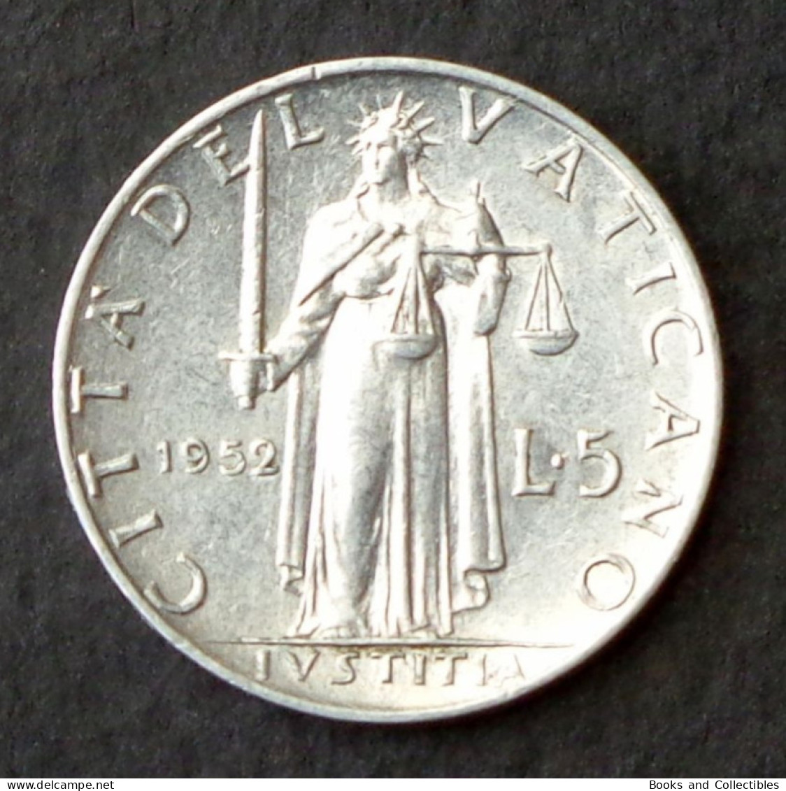VATICAN - 5 Lire 1952, Pius XII - Diameter: 20.2 Mm  KM# 51 * Ref. 0032 - Vaticano
