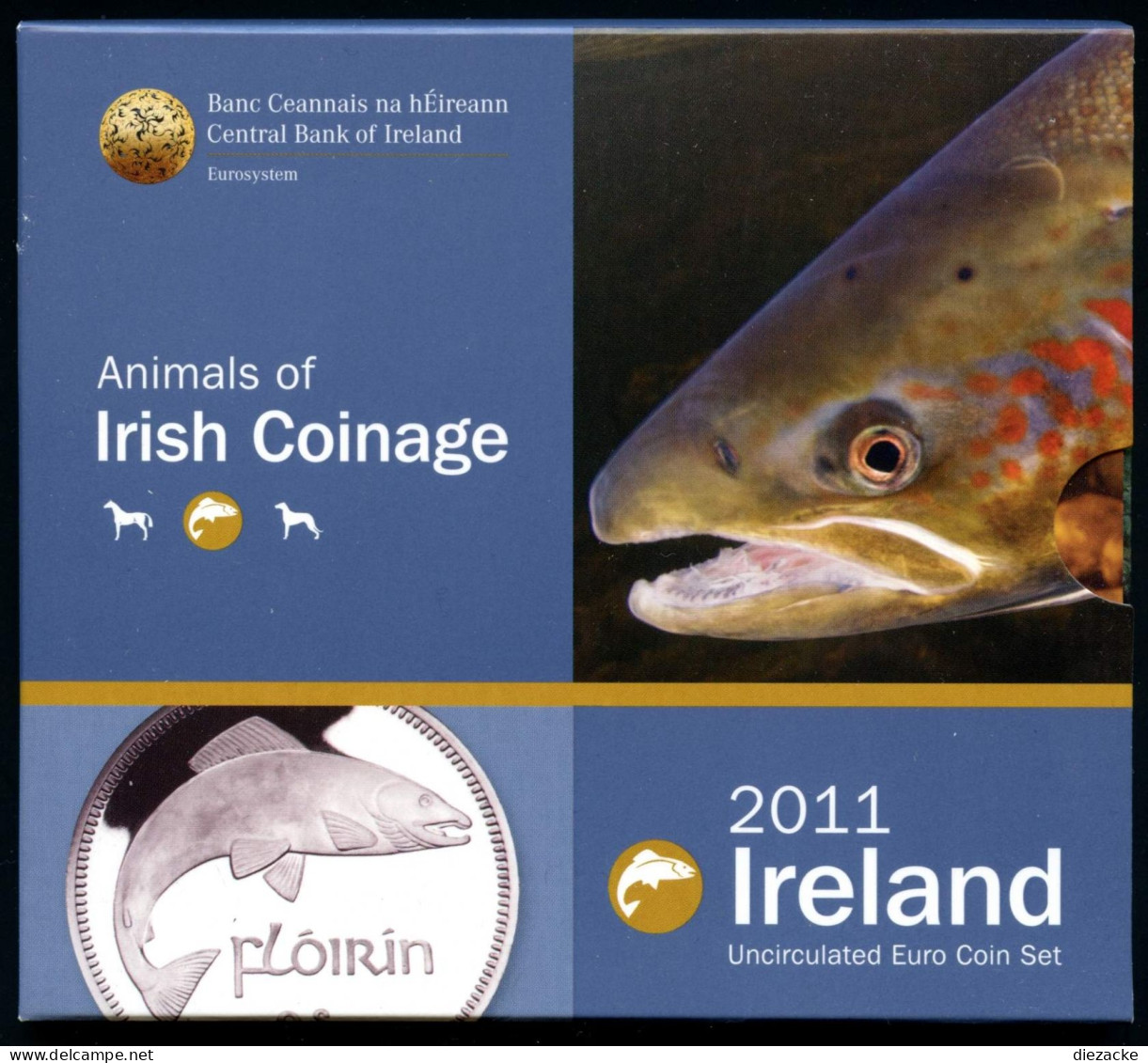 Irland 2011 Kursmünzensatz/ KMS Im Folder BU (MZ1306 - Ireland
