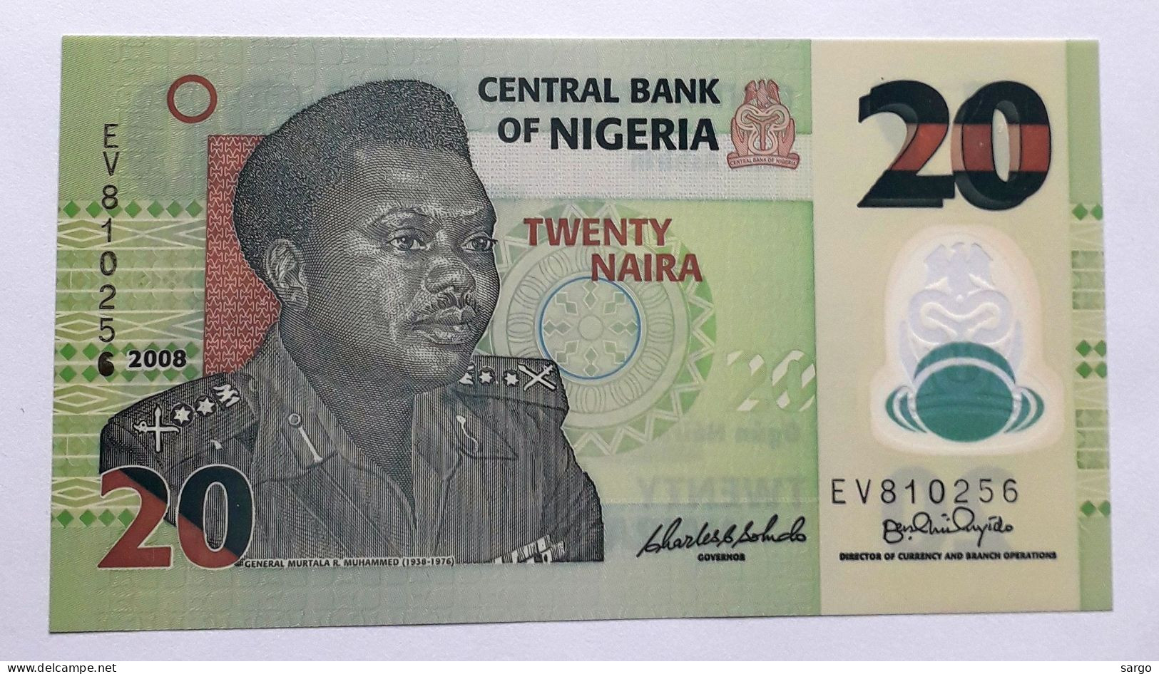 NIGERIA - 20 NAIRA - P 34d (2006-2022)  - POLYMER - UNC - BANKNOTES - PAPER MONEY - CARTAMONETA - - Nigeria