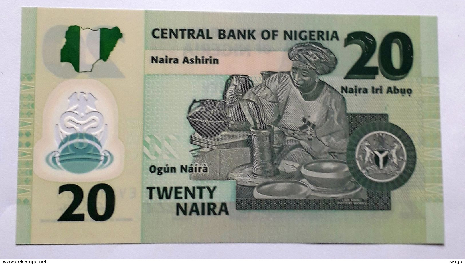 NIGERIA - 20 NAIRA - P 34d (2006-2022)  - POLYMER - UNC - BANKNOTES - PAPER MONEY - CARTAMONETA - - Nigeria