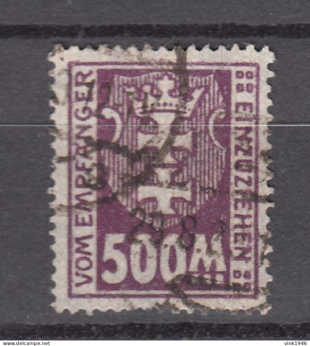 DANZIG 1922,Mi Porto 25x,INFLA Geprüft,Gestempelt (D3721) - Postage Due