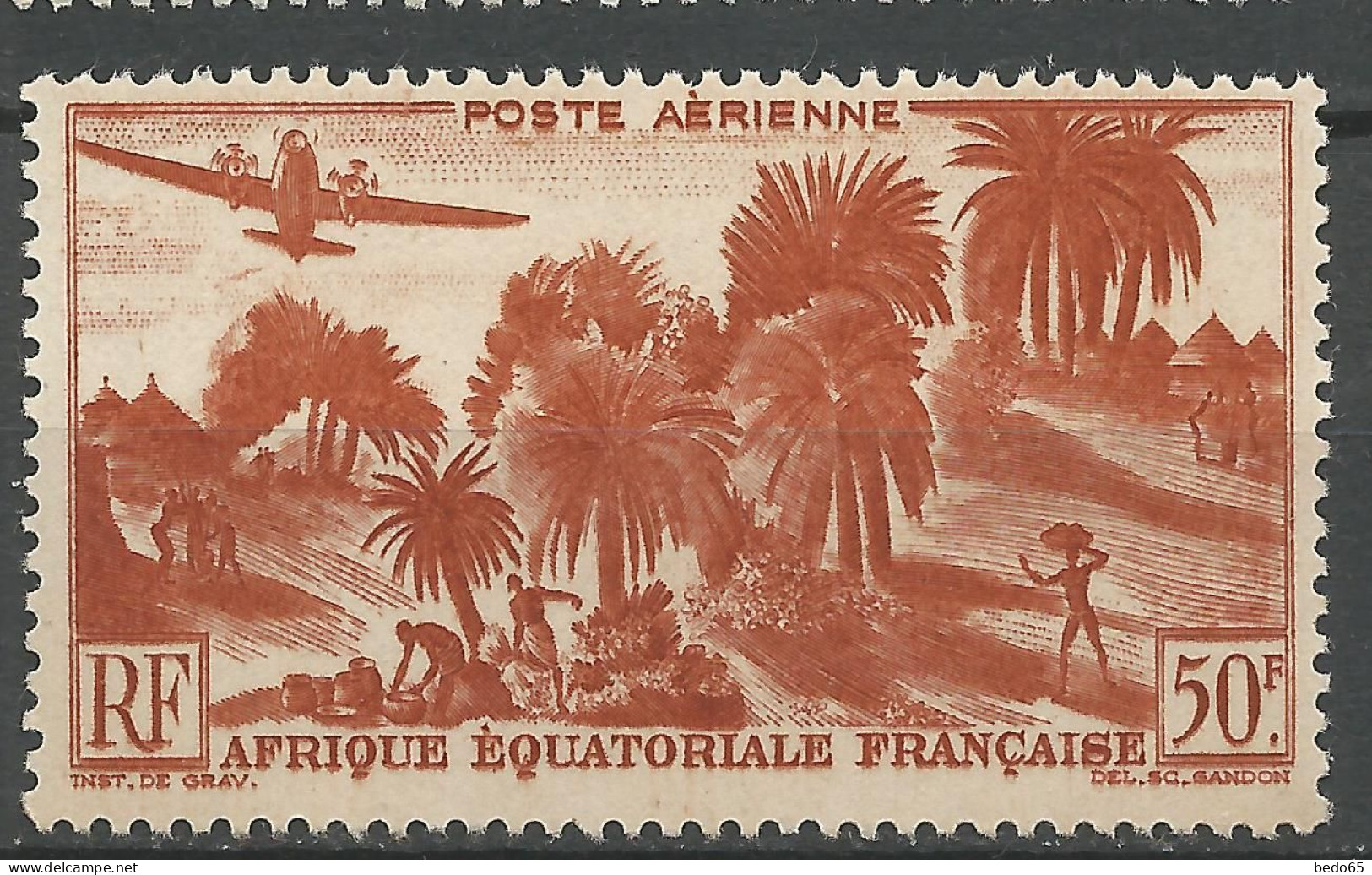 AEF PA N° 50 NEUF** LUXE SANS CHARNIERE NI TRACE  / Hingeless  / MNH - Otros & Sin Clasificación