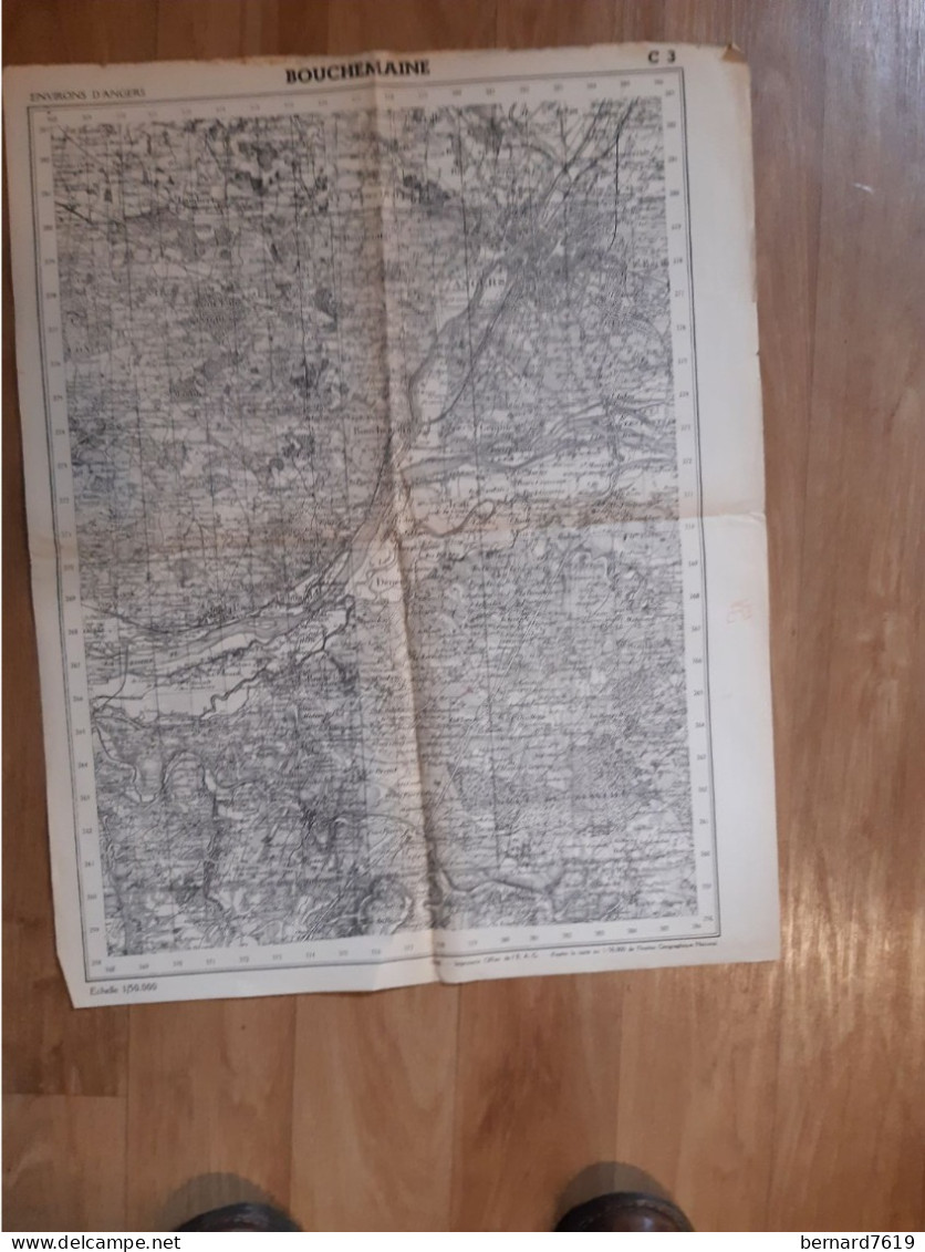 Carte Topographique - Annee 1948-   49  Bouchemaine - Topographical Maps