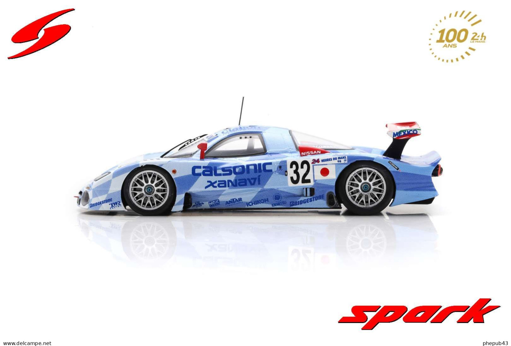 Nissan R390 GT1 - Nissan Motorsports - 3rd 24h Le Mans 1998 #32 - A. Suzuki/K. Hoshino/M. Kageyama - Spark - Spark