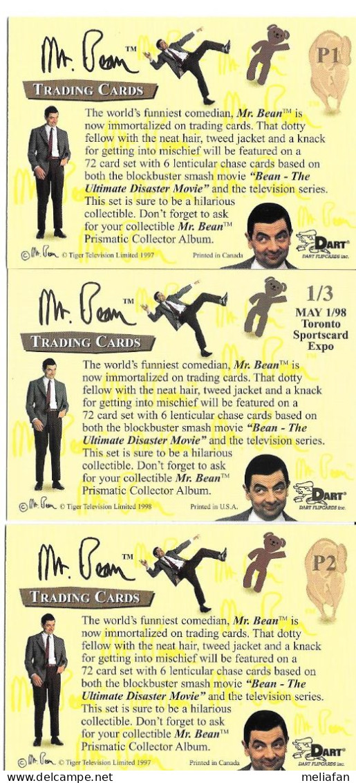 BE66 - 3 DIVERSES CARTES PROMO - MISTER BEAN - Other & Unclassified