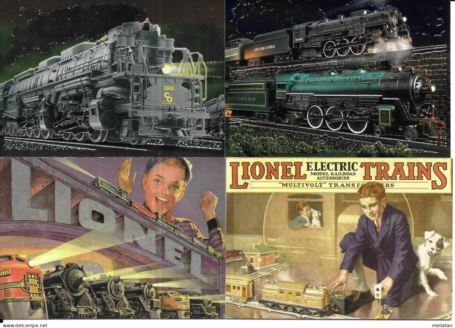 BE63 - 2 DIVERSES CARTES PROMO - LIONEL TRAIN - Andere & Zonder Classificatie