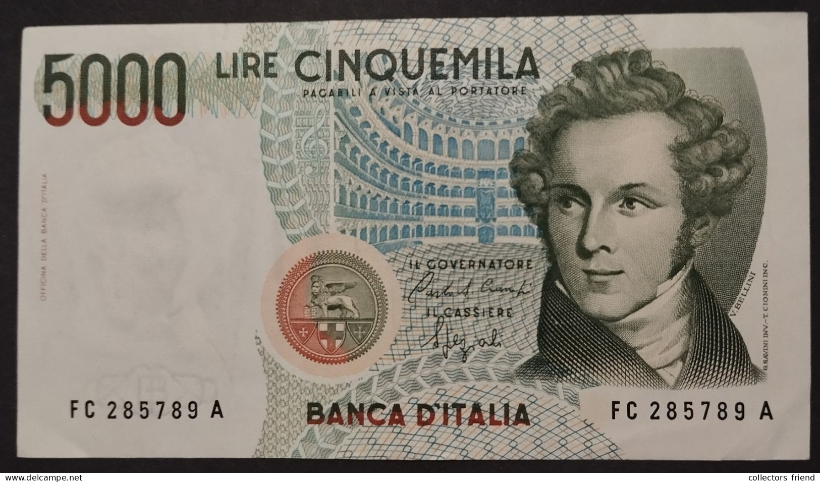 ITALY 5000 LIRE Year 1985 XF+ - Autres & Non Classés