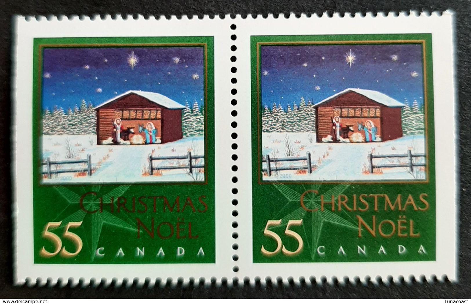 Canada 2000 MNH ** Sc 1874as,  2 X 55c Christmas - Nativity - Neufs