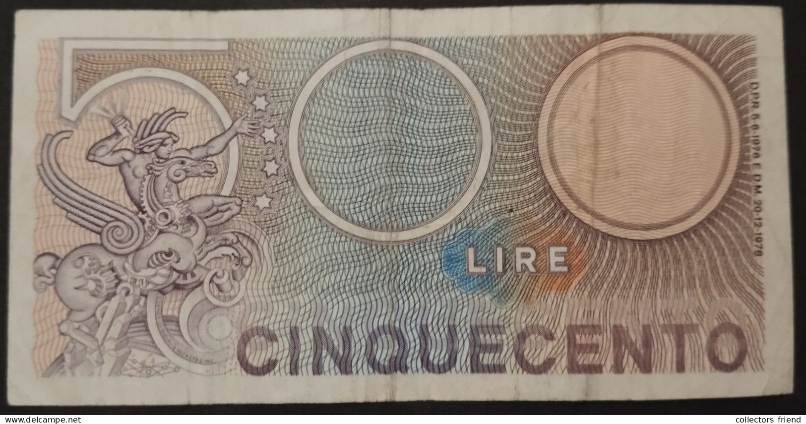 ITALY 500 LIRE Year 1976 - Autres & Non Classés