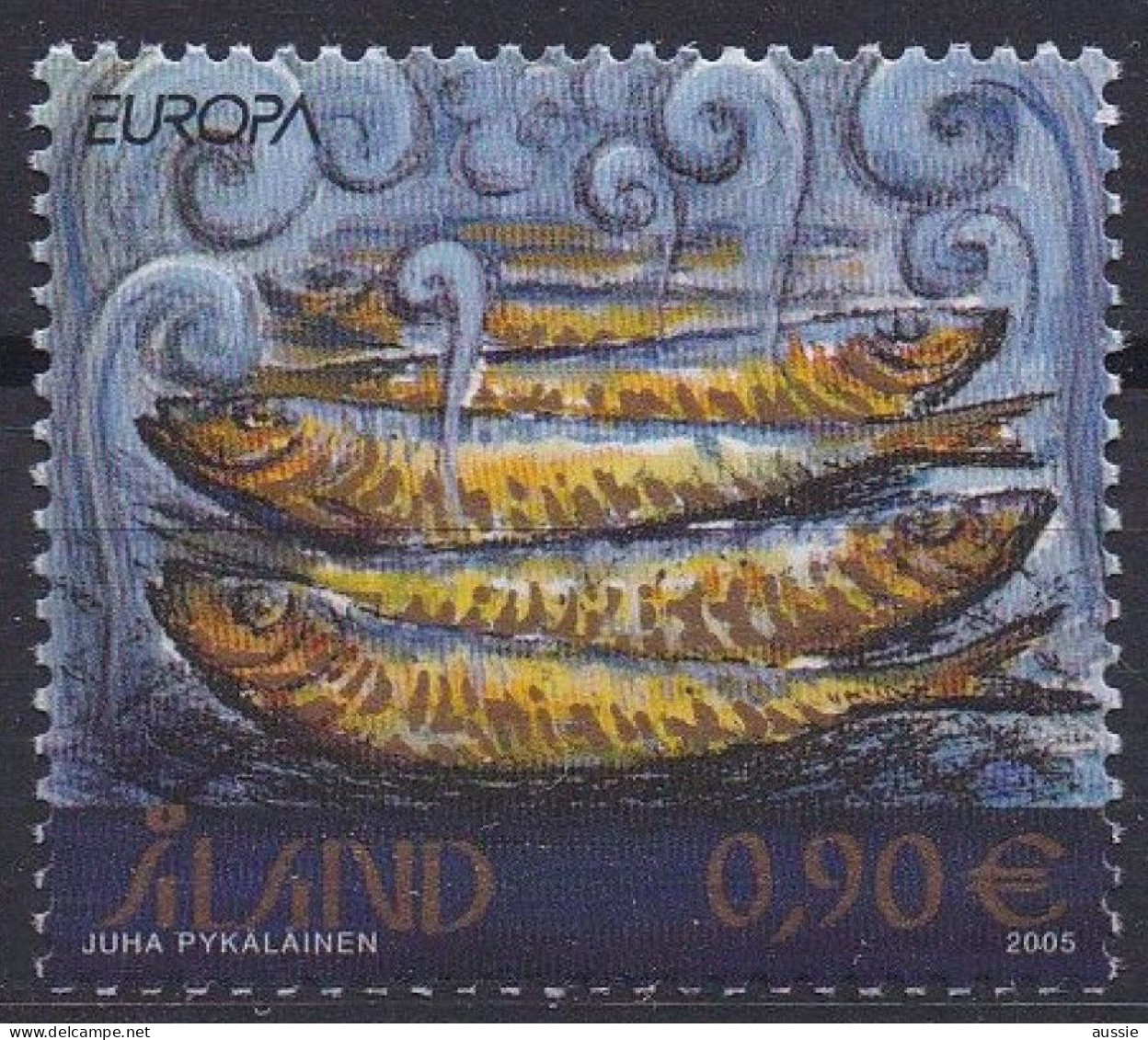 Aland CEPT 2005 Yvertn°  251 *** MNH Cote 3 € La Gastronomie Poissons Fish Vissen - 2005