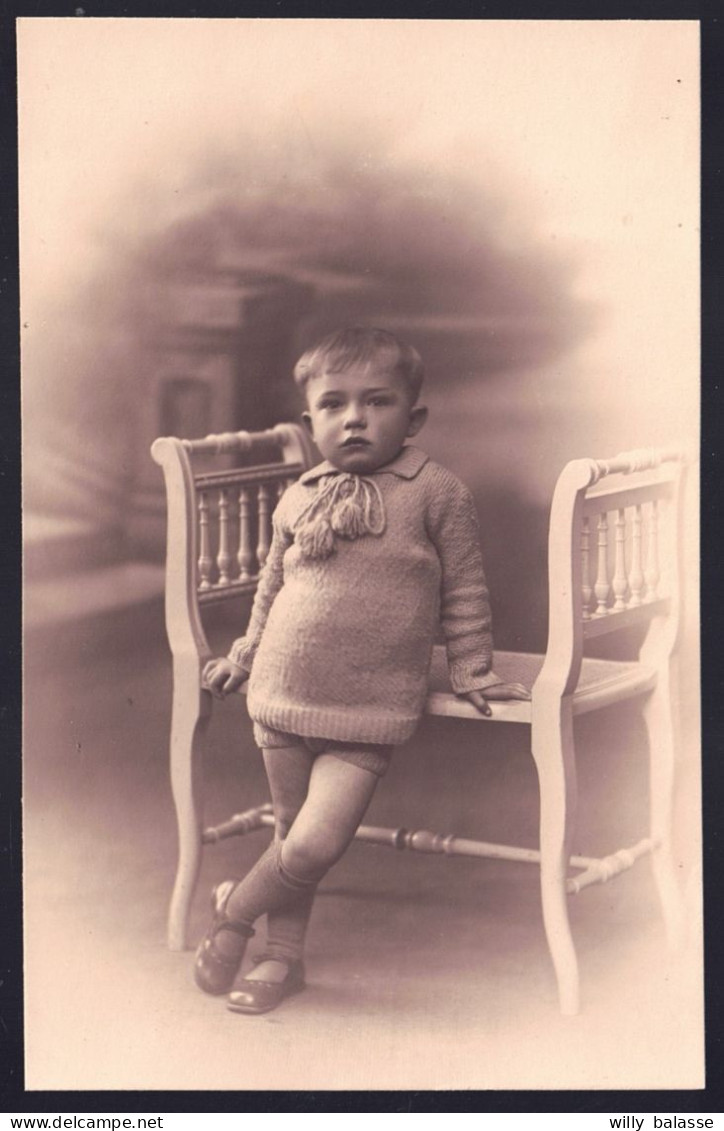 +++ Photo Carte - Fantaisie - Portrait Enfant - Jeune Garçon - Photo Apers à BOOM 1934  // - Boom