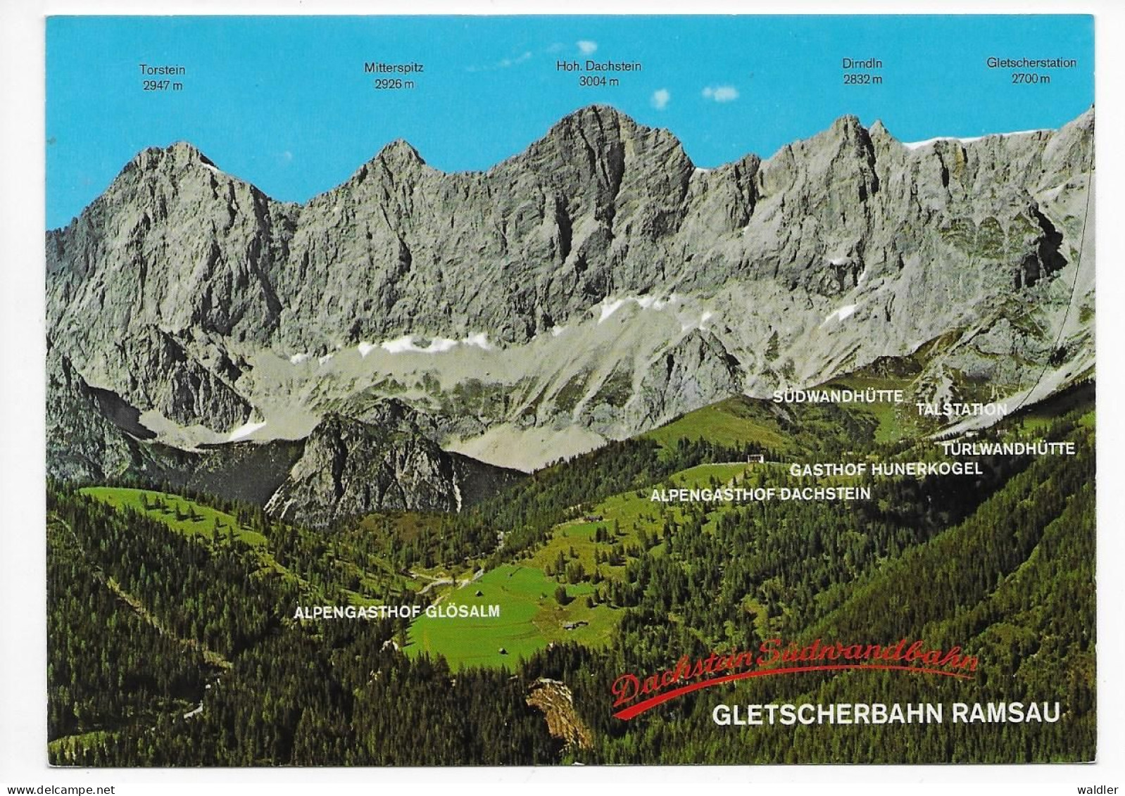 8972  RAMSAU AM DACHSTEIN - DACHSTEIN SÜDWAND BAHN - Ramsau Am Dachstein