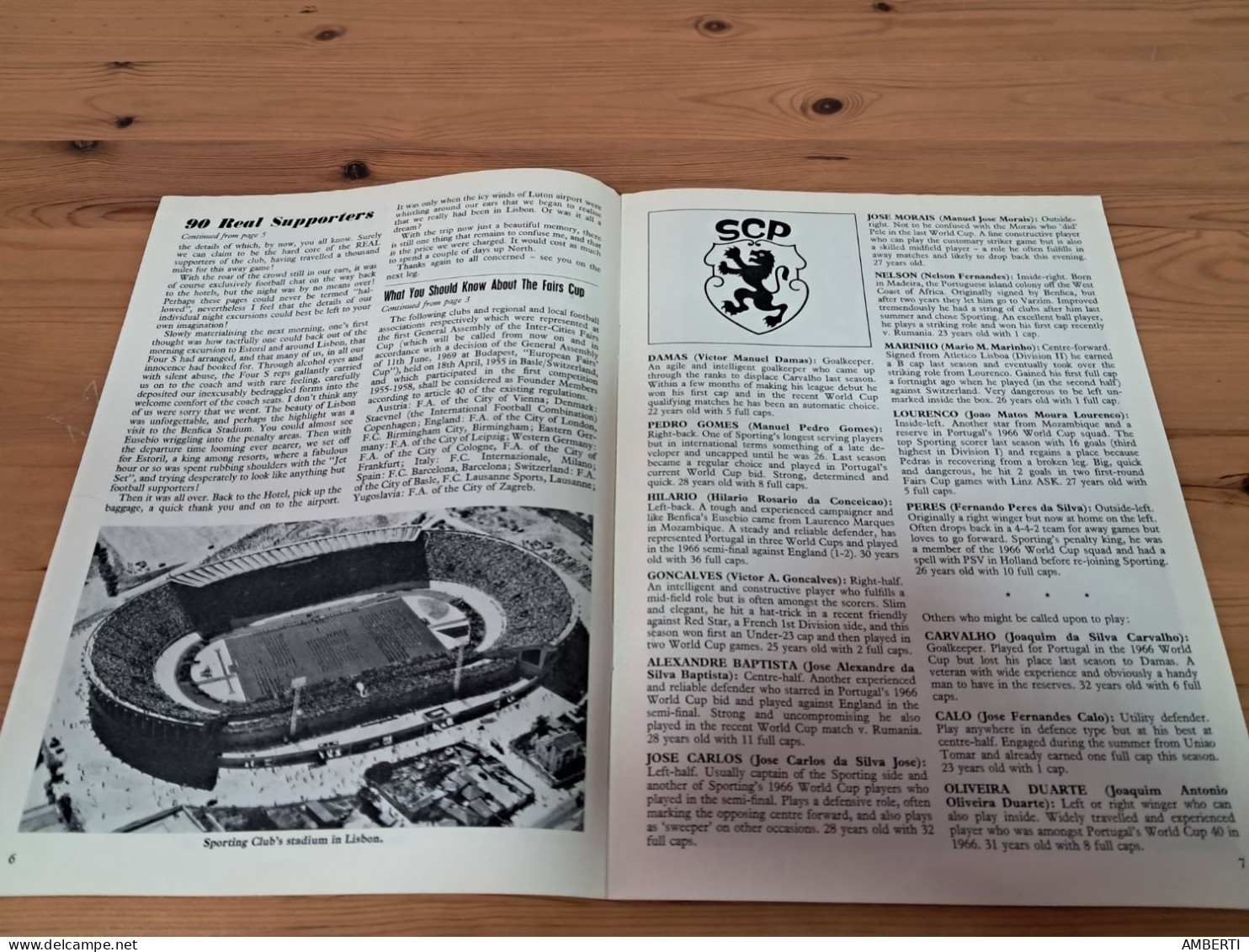 Programa Arsenal Sp De Lisboa Copa De Ferias 1969/70 - Sports