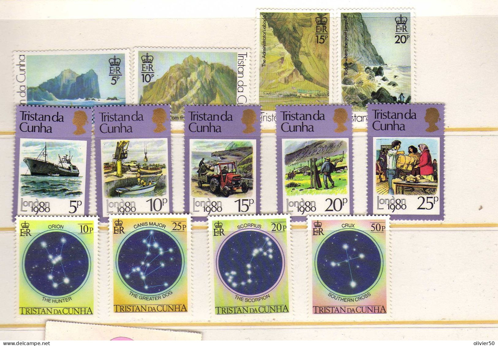 Tristan Da  Cunha  - Paysages -  Exposition London 80 - Constellations - Neufs** - MNH - Tristan Da Cunha