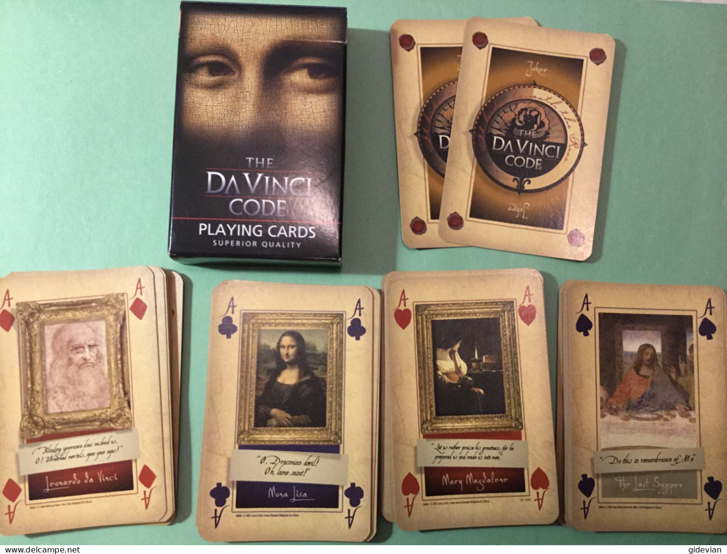 Original Et Ludique : Jeu 32 Cartes THE DA VINCI CODE - Sonstige & Ohne Zuordnung