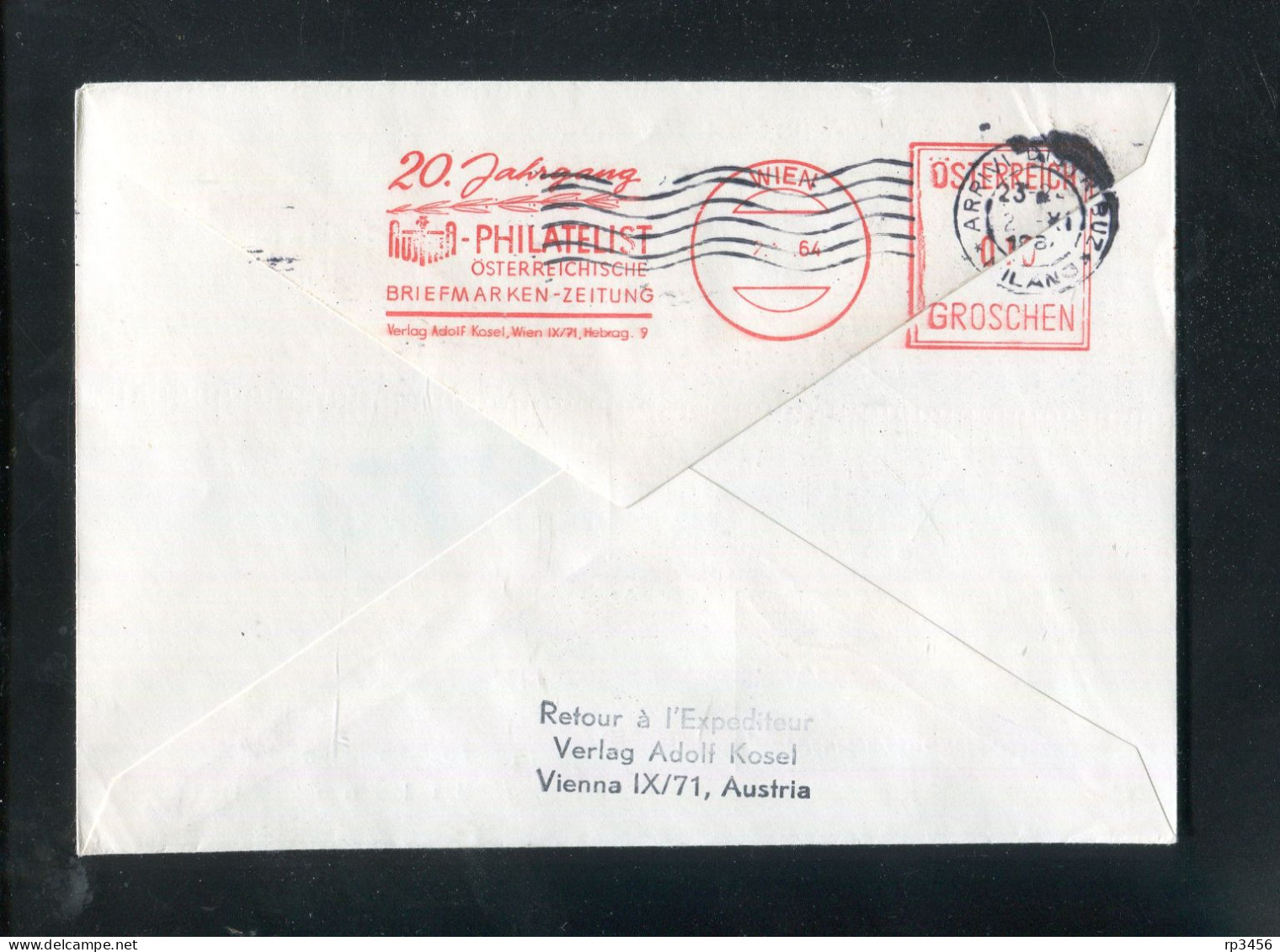 "OESTERREICH" 1964, AUA-Caravelle-Erstflugbrief "Wien-Milano" (80107) - First Flight Covers