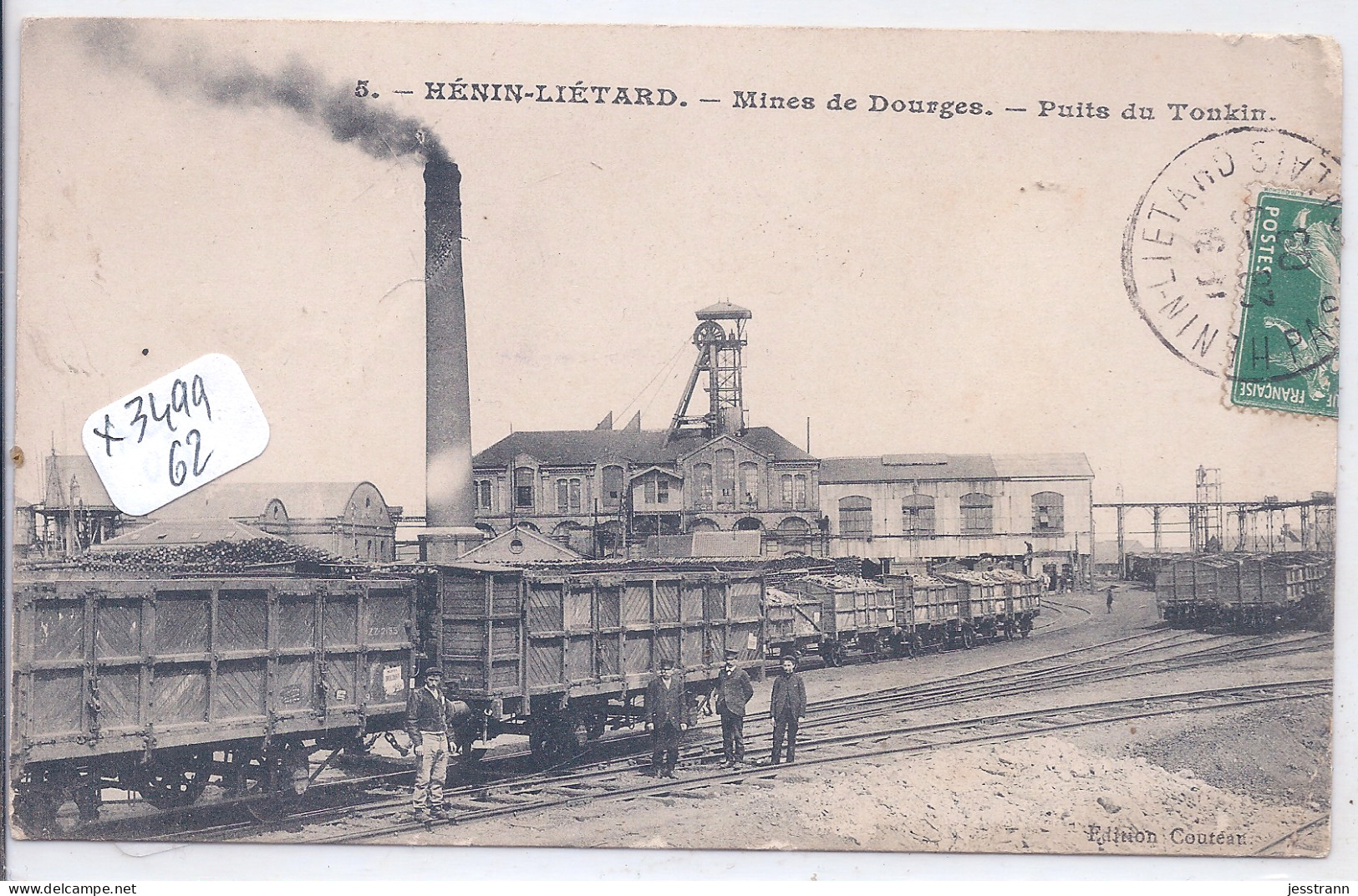 HENIN-LIETARD- MINES DE DOURGES- PUITS DU TONKIN - Henin-Beaumont