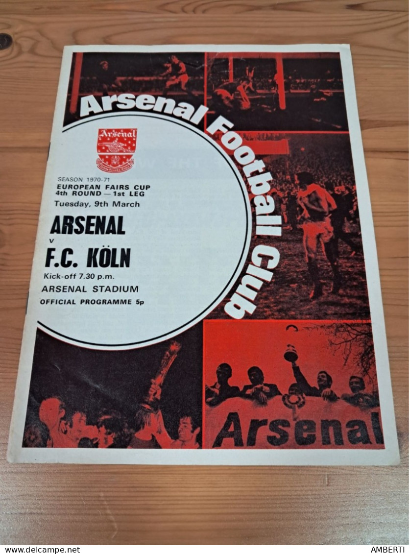 Programa Arsenal Colonia Copa De Ferias 1970/71 - Sports