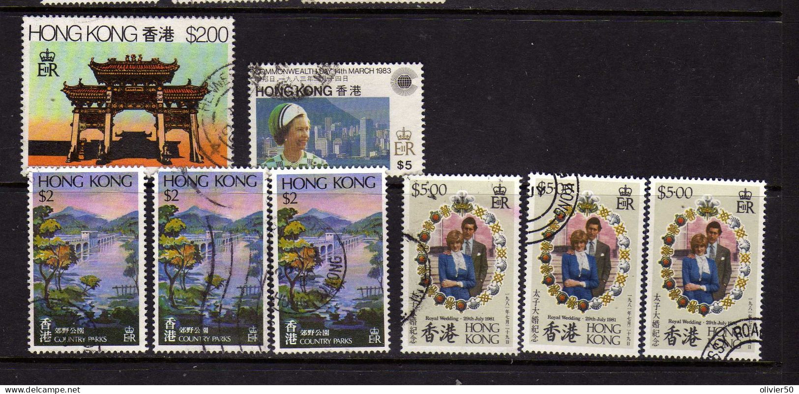 Hong-Khong - Vues - Famille Royale - Obliteres - Used Stamps