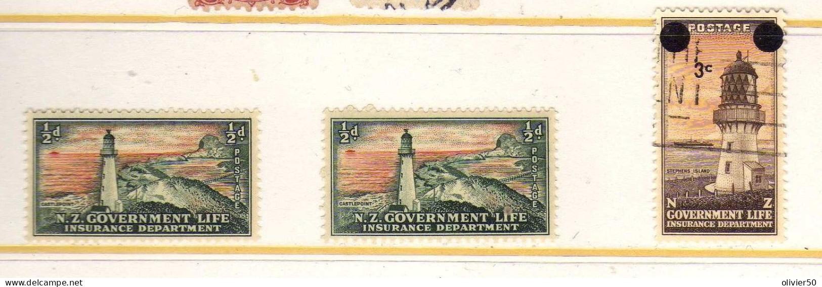 Nouvelle-Zelande (1947-67)  - Phare -  - Oblitere  Et Neufs* - MLH - Dienstzegels
