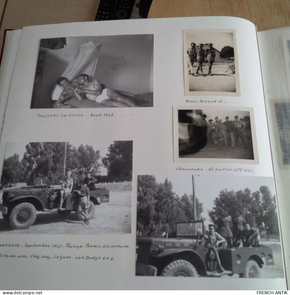 ALBUM 274 PHOTO MILITARIA MAROC SERVICE MILITAIRE D UN SOLDAT1946 1947 OUEZZANE CASA RABAT DONT CARTE PHOTO