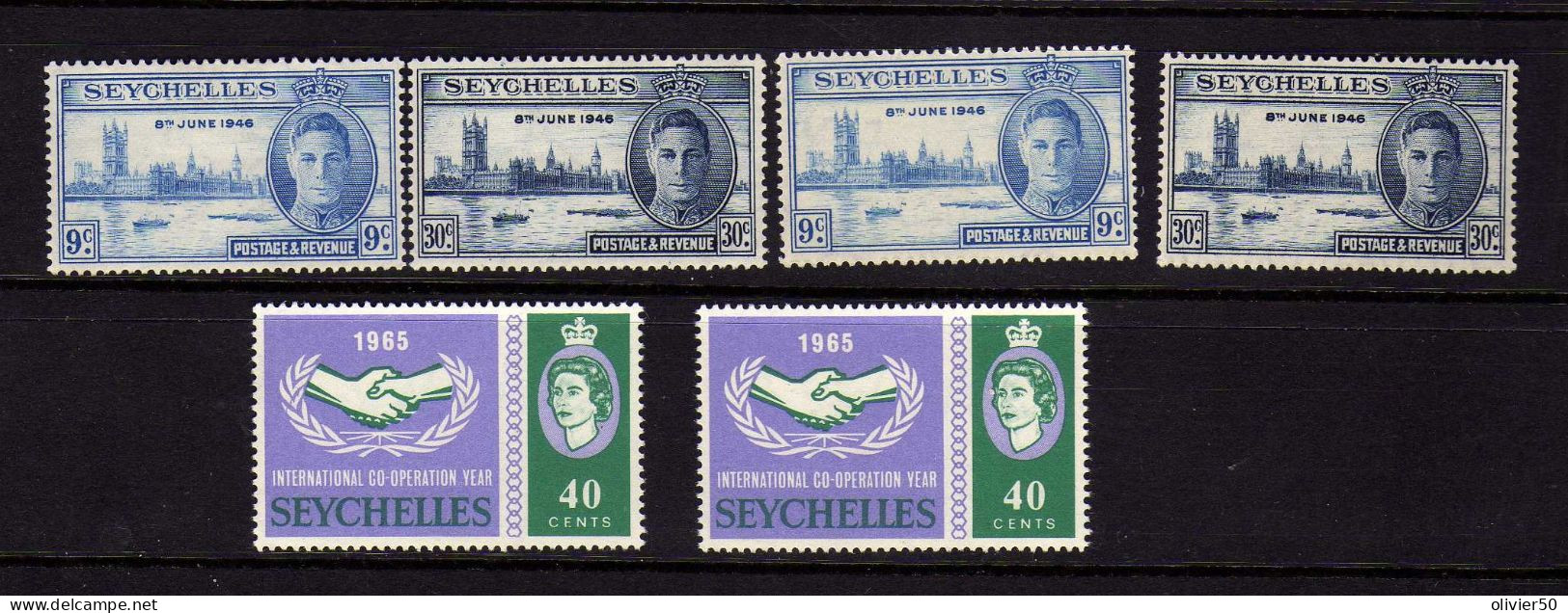 Seichelles - George VI - Elizabeth II - Neufs**/* - Seychellen (...-1976)