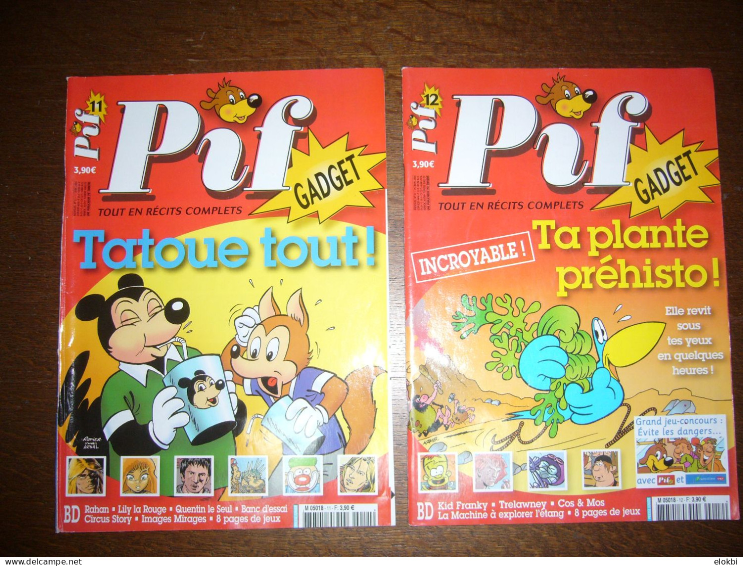 Lot Pif Gadget Nouvelle Série (2004 à 2009) - Numéros 1 à 53 + 2 hors série (Guide cadeaux - DVD Le film)