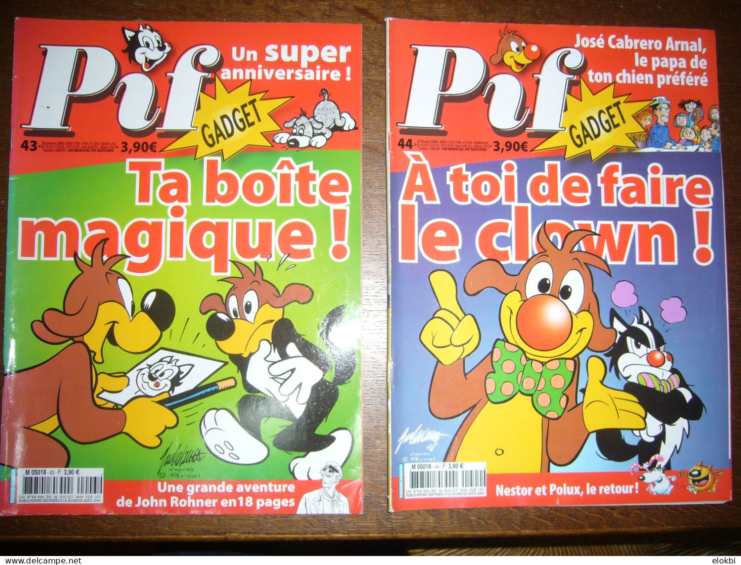 Lot Pif Gadget Nouvelle Série (2004 à 2009) - Numéros 1 à 53 + 2 hors série (Guide cadeaux - DVD Le film)