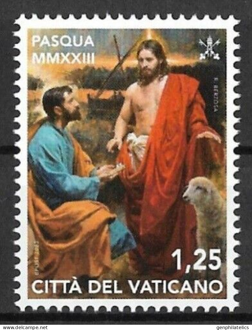 VATICAN CITY 2023 CULTURE Celebration EASTER - Fine Stamp MNH - Ongebruikt