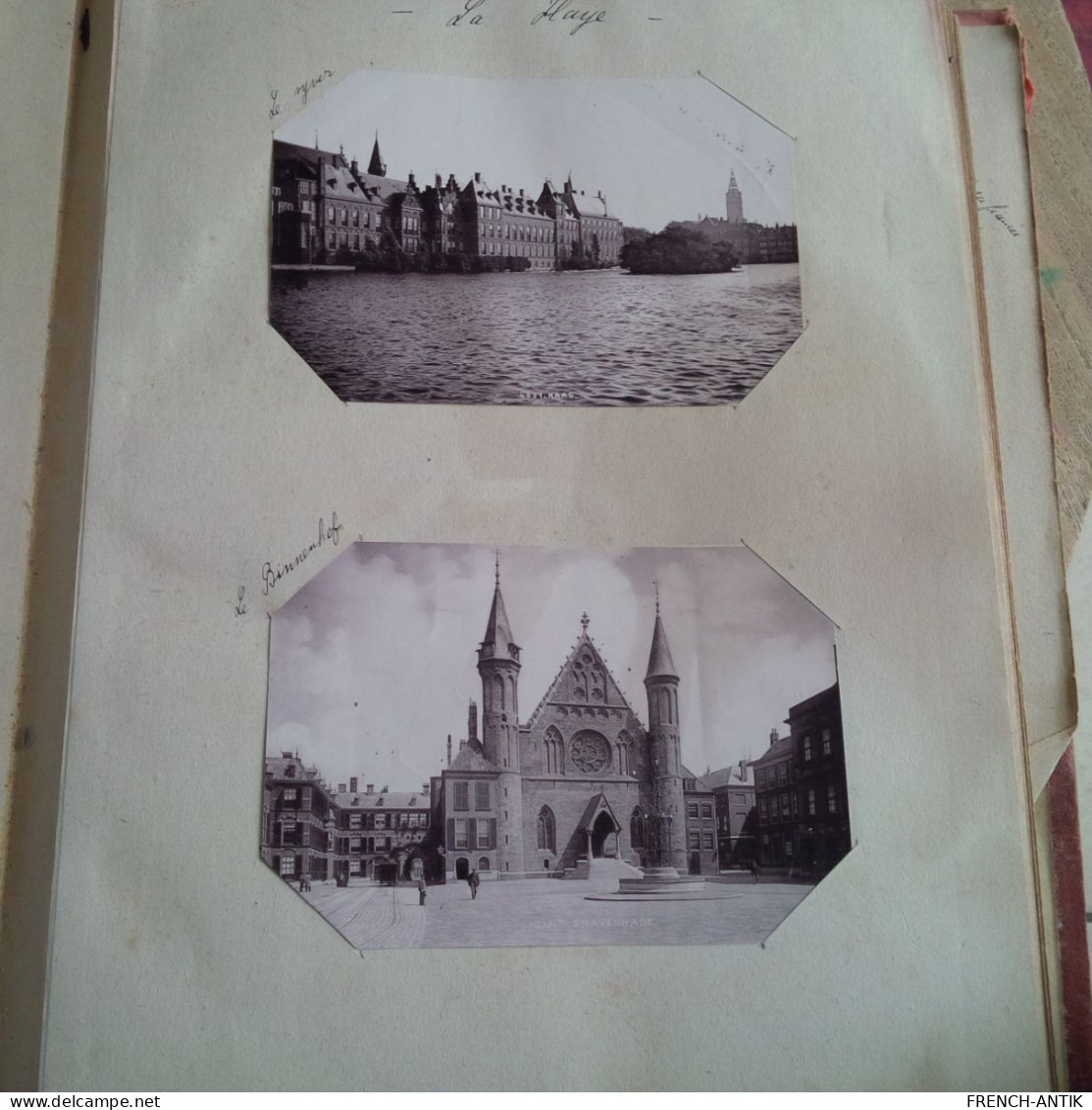 ALBUM 60 PHOTO PAYS BAS PERIODE 1890 DONT HARLEM AMSTERDAM QUARTIER DES JUIFS LA HAYE ET TABLEAU REMBRANDT - Album & Collezioni