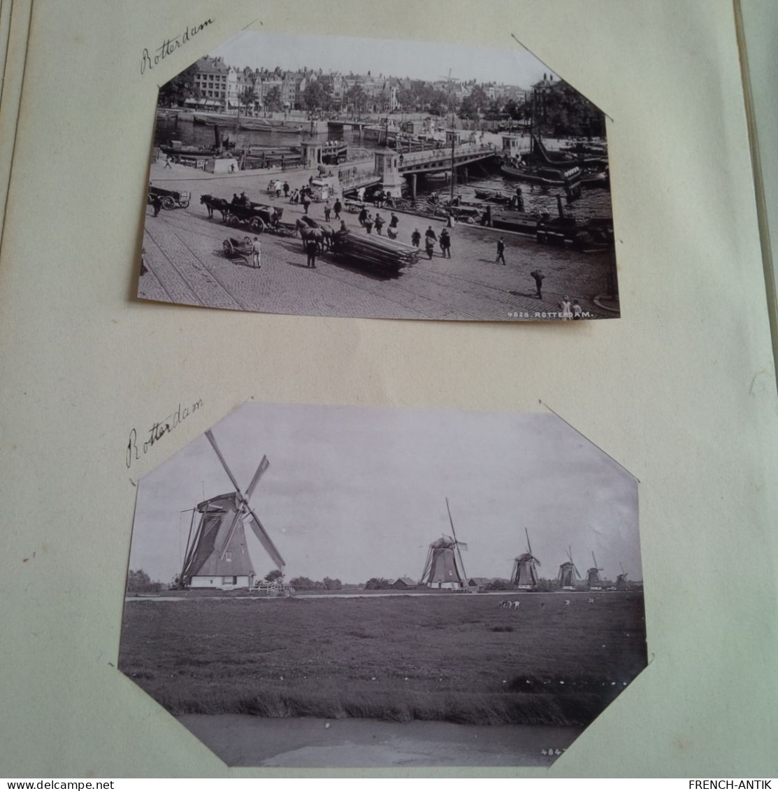 ALBUM 60 PHOTO PAYS BAS PERIODE 1890 DONT HARLEM AMSTERDAM QUARTIER DES JUIFS LA HAYE ET TABLEAU REMBRANDT