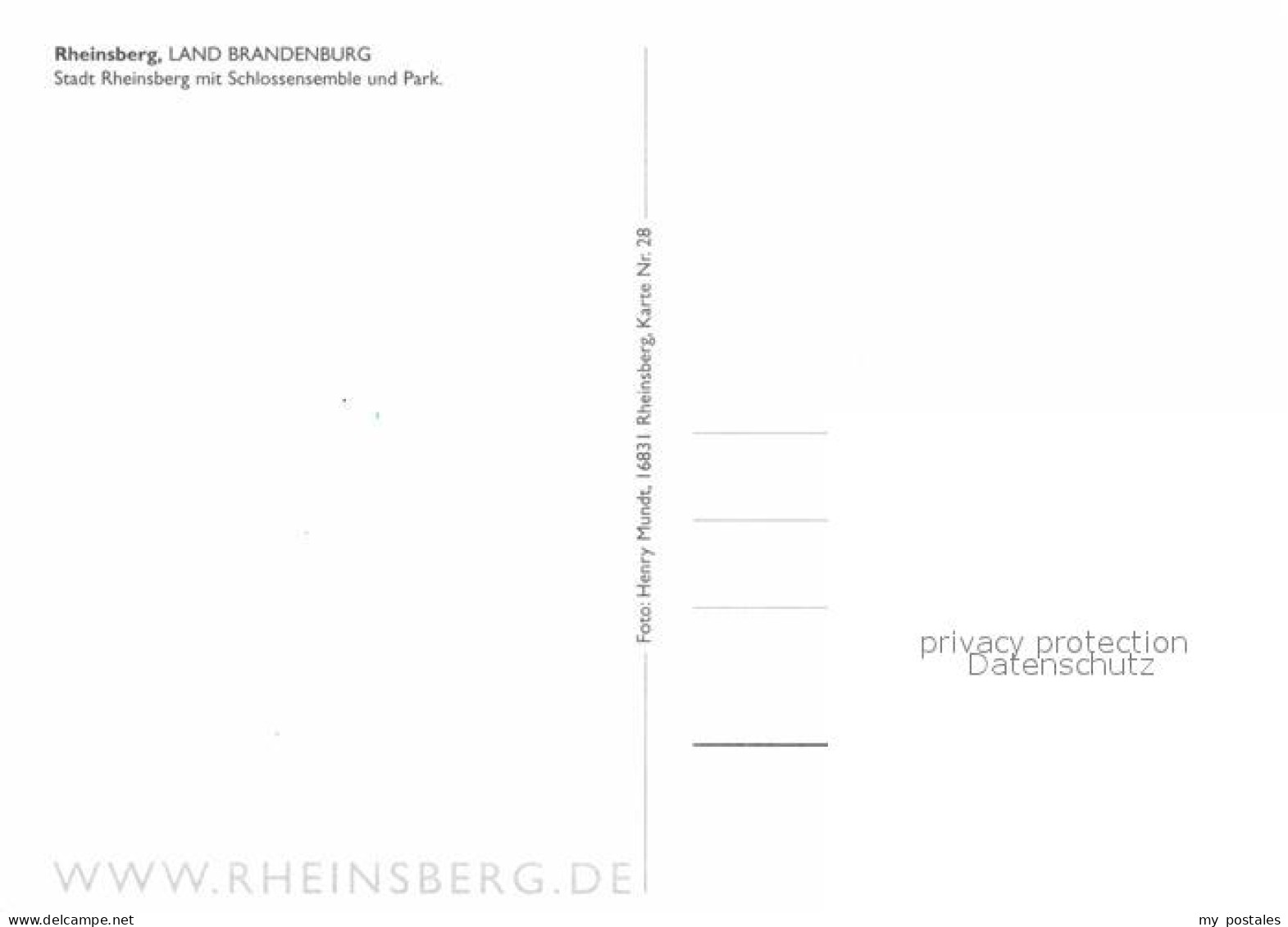 72719254 Rheinsberg Stadt Rheinsberg Mit Schlossensemble Und Park Fliegeraufnahm - Zechlinerhütte