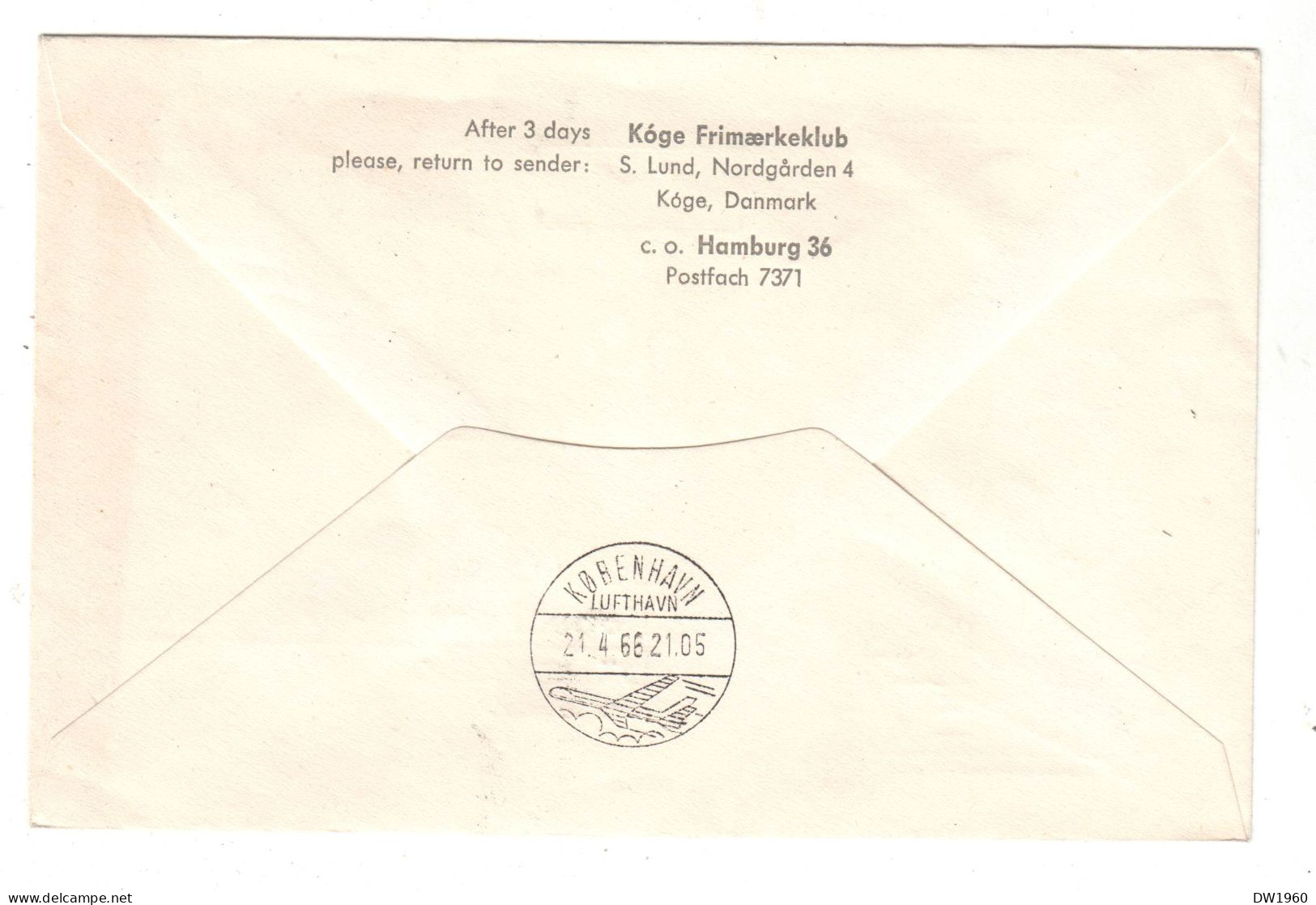 Berlin 1966 , Luftpostprivatganzsache - Privé Briefomslagen - Gebruikt