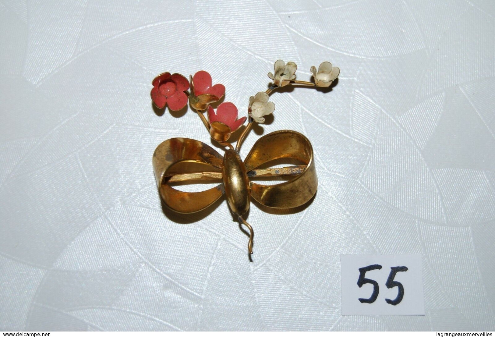 C55 Bijou Fantaisie - Broche Avec Fleurs - Brooches