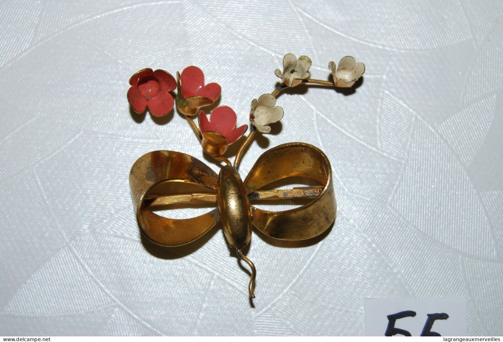 C55 Bijou Fantaisie - Broche Avec Fleurs - Broschen