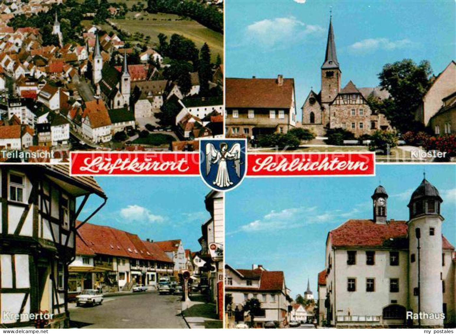 72719068 Schluechtern Fliegeraufnahme Kloster Rathaus Kremertor Schluechtern - Schluechtern