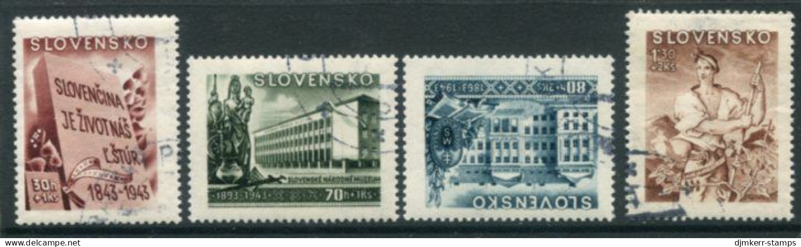 SLOVAKIA 1943 Culture Fund Used.  Michel 128-31 - Gebraucht