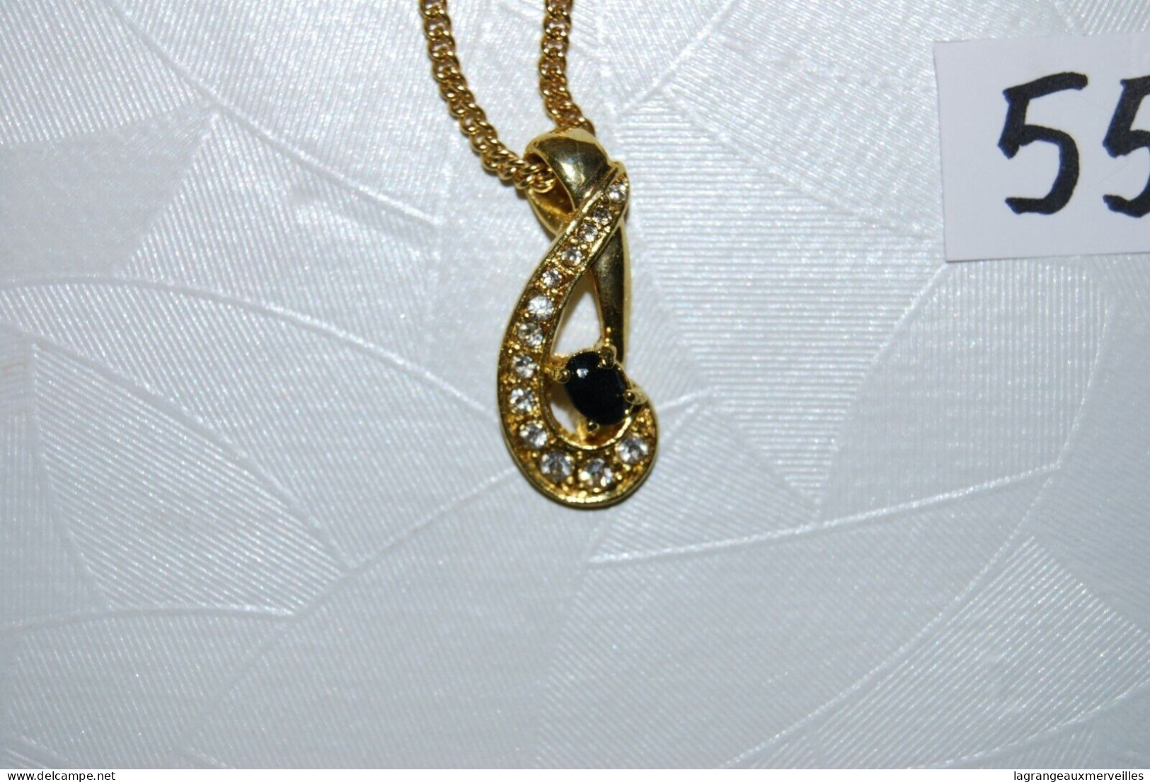 C55 Bijou Fantaisie - Chaine Collier Avec Pendentif Brillant - Halsketten