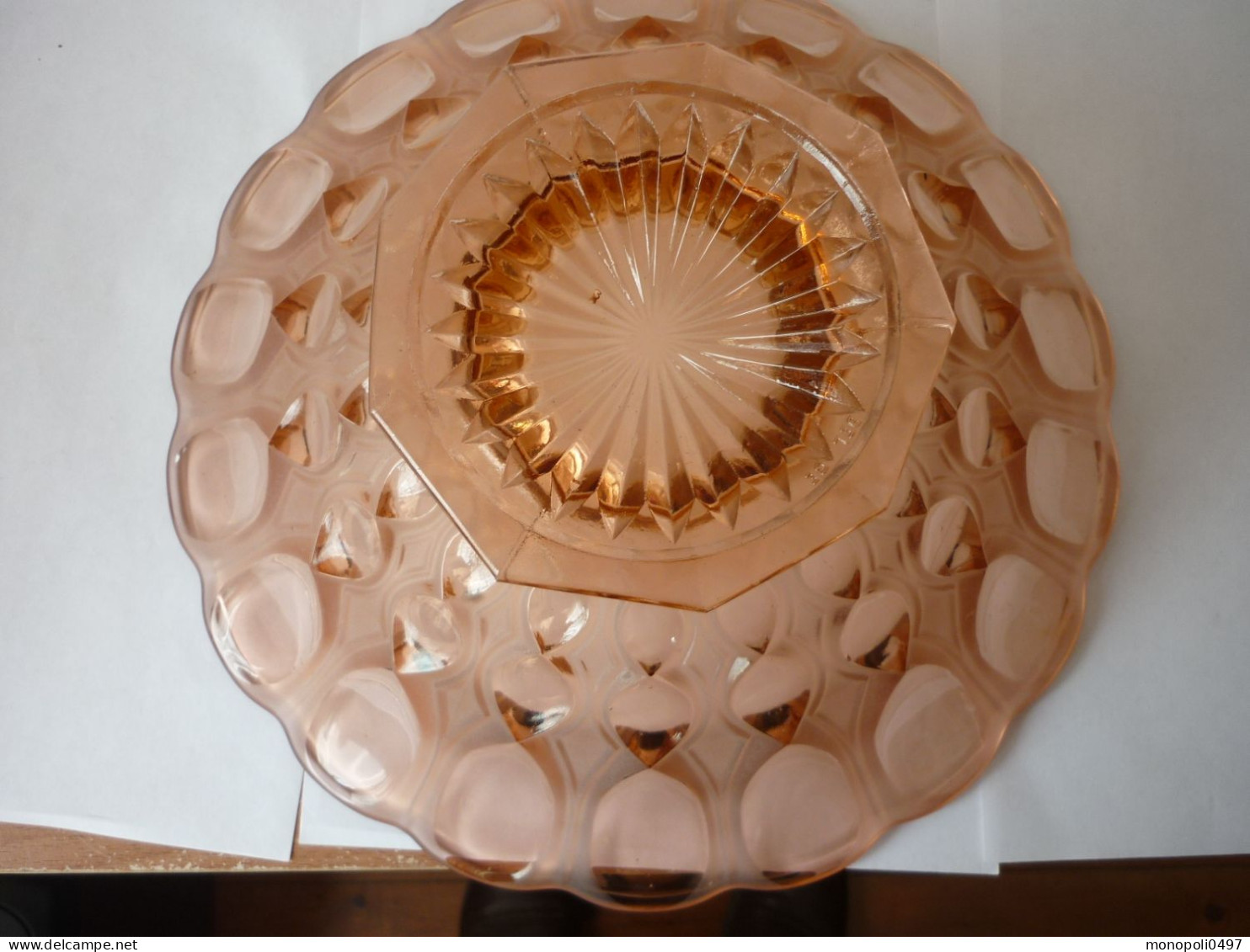 Scailmont - Plat Rose Sablé - Verre & Cristal